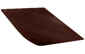 Металлосайдинг "Корабельная доска", шоколад (0,45 мм)