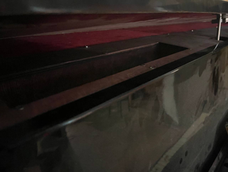 Piano with electronics and stash