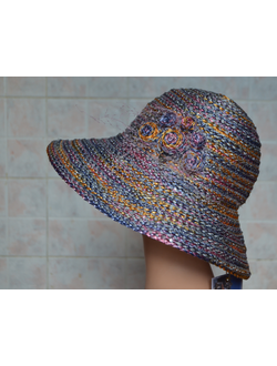 Разноцветная шляпа Vizio Collezione Италия купить в магазине модных шляп в Москве