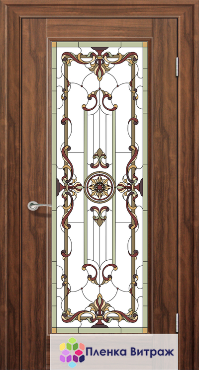 Витражная пленка, витражная пленка самоклеющаяся под заказ,пленочный витраж с классическим рисунком