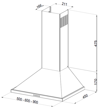 KORTING вытяжка KHC 6750 RB схема
