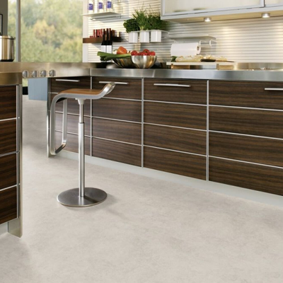 Биополы Wineo Purline 1500 fusion XL Bright Two PL116C в интерьере кухни