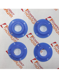 Набор чехлов гидроцилиндра Ц-63 (КОМПЛЕКТ 4 ШТ.) СИНИЙ СИЛИКОН  КН-6140-02