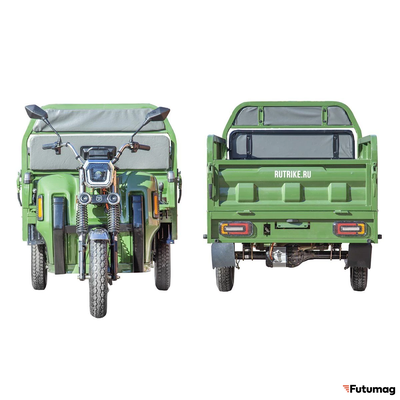 Грузовой электротрицикл Rutrike Маяк 1600 60V1000W зеленый