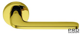 Дверная ручка на круглом основании COLOMBO Roboquattro ID41RSB-OL полированная латунь