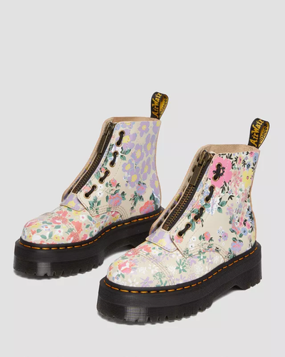 Ботинки Dr Martens Sinclair Floral Parchment Beige