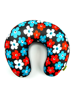 Дорожная подушка-подголовник антистресс "Цветы"