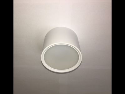 Ecola GX53 H4 5394 св-к накладной СПОТ без обода Белый матовый 82x60 SS53H4ECB