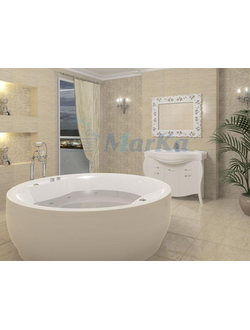 Ванна акриловая 1Марка 1,8*1,8 ОМЕГА круглая 600л (каркас+панель)