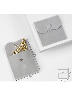 Конвертик для украшений бархатный, 7×7 см