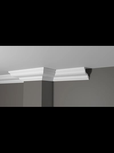 Потолочный плинтус с гладким профилем из дюрополимера Decor Dizayn (Декор Дизайн)- DD30