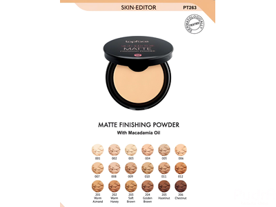 Topface Пудра матирующая Skin Editor Matte Finishing Powder PT263, тон 003 песочно-бежевый