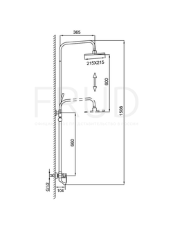 Гарнитур для ванны и душа FRUD R24001-6