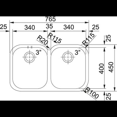 Мойка FRANKE ARMONIA AMX 120