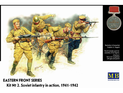 Сборная модель: (Master Box MB3523) Советская пехота в действии 1941-1942 г.