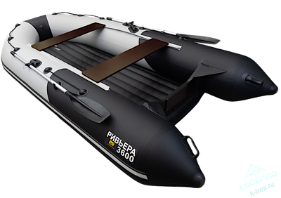 Лодка ПВХ Мастер Лодок Ривьера Компакт 3600НДНД "Комби"