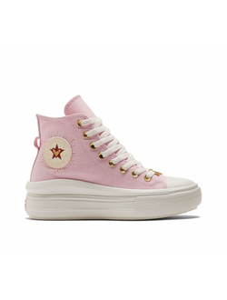 Кеды Конверс Мув розовые высокие на платформе A05140C