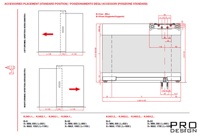 Раздвижная система Magic EQUAL для двери 68-110см до 40кг (черный анод.) (38-40 мм)