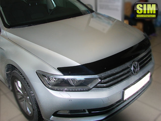 Дефлектор капота темный VW Passat B8 2015- Sd, Wg