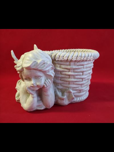 Кашпо Ангел 24*15см   1,1кг   полистоун Россия 1130//013230-1