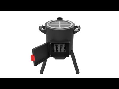 Решётка-гриль чугунная 400 К-Гр (комплект)