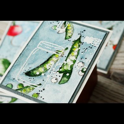 ФП штамп "Зеленый горошек"