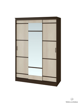 Сакура 1,5 м шкаф-купе Венге/Лоредо