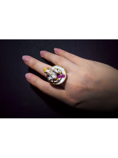 Кольцо с лягушкой &quot;Двойняшка Кваквази&quot;, реплика Дневного Светлячка