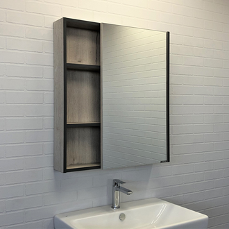 Зеркало-шкаф "Вена-70" дуб дымчатый