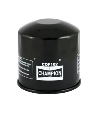 Масляный фильтр Champion COF102 (Аналог: HF202) для Honda(15410-679-013, 15410-MB0-003, 15410-MB3-003, 15410-MG7-003, 15410-MJO-003) // Kawasaki(16097-1054, 16097-1056)
