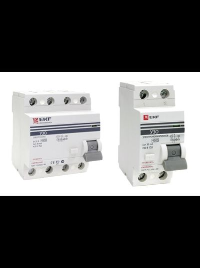 Устройства защитного отключения (УЗО) серии ВД-100 EKF™ PROxima