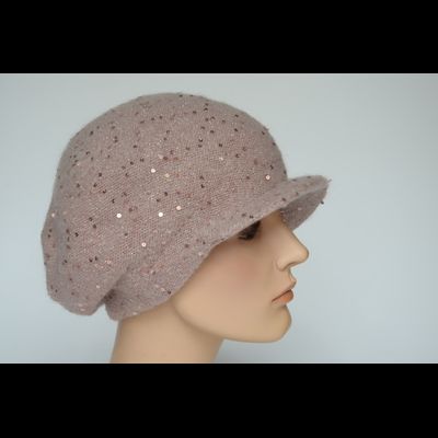 Картуз вязаный женский Vizio Италия 1042 W розовый