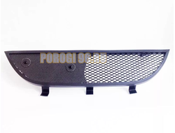 Защита радиатора для Volkswagen Tiguan II (SportLine) 2016- (6 частей) black низ с камерой PREMIUM