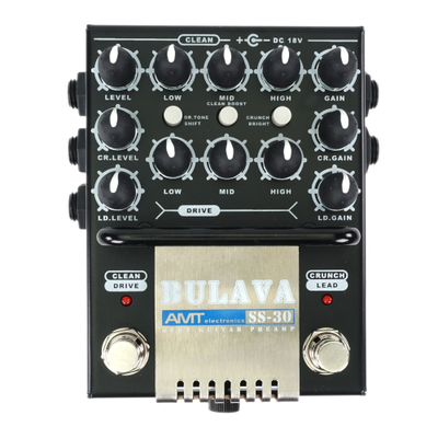 AMT BULAVA SS-30 - трёхканальный JFET гитарный предусилитель [без БП]