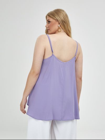 Топ на бретелях из вискозы (лил)