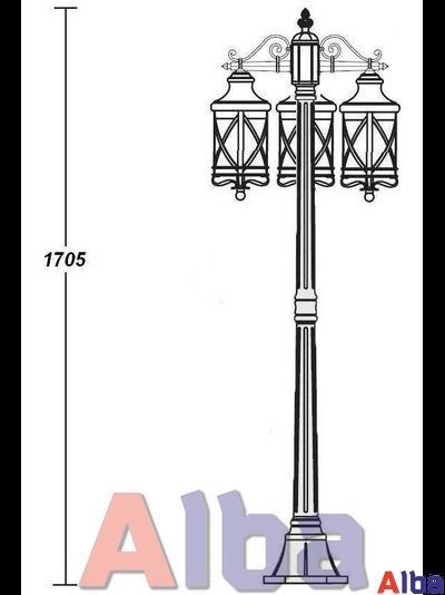 Lucerna 84808B Парковый светильник