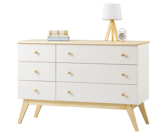 Комод на высоких ножках ТК №16 из массива сосны 122 х 45 х 80 см