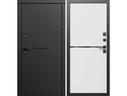 Дверь в квартиру Тренд Black с панелями