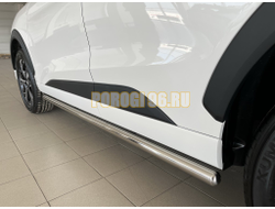 Защита штатного порога труба d53 для JAC JS6 2022-