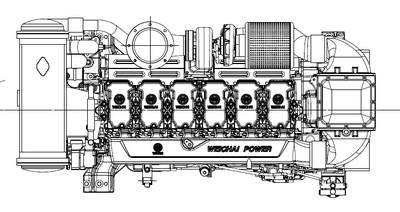 Судовой дизель-редукторный агрегат ДРА 257/1500 - купить | Двинко