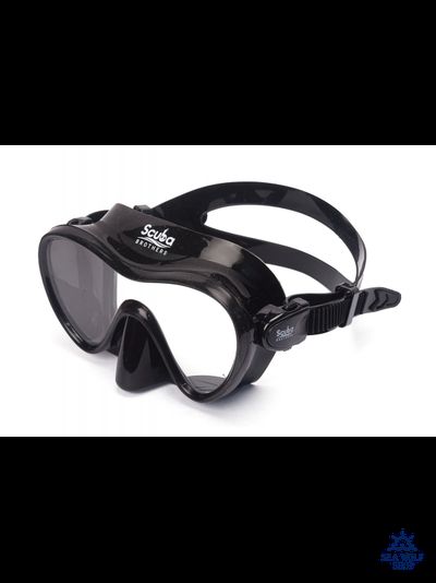Маска для дайвинга с трубкой Scuba Brothers Flipper Black, комплект