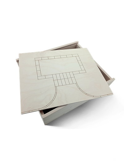 Конструктор керамический с деревянными элементами &quot;Город из коробки&quot;