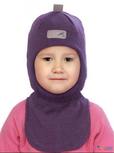 Шапка-шлем "NK"   20101-01, цвет баклажановый р. 48-50