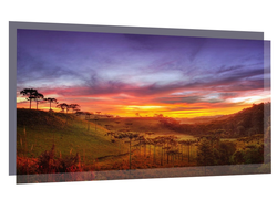 Экран тканевый светоотражающий 100"(221*125 см) с креплением на стену(потолок)