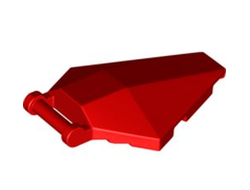 Windscreen 6 x 4 x 1 Hexagonal with Bar Handle, Red (27262 / 6341909)