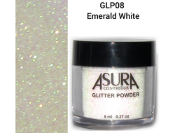 Глиттеры рассыпчатые AsurA cosmetics 08 Emerald white