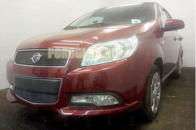 Защита радиатора Ravon Nexia R3 2016- black верх