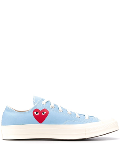 Кеды Converse Play Comme Des Garcons голубые низкие