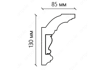 Карниз орнаментальный SK146N (наборный)