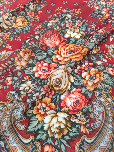 Павловопосадский платок Душистый луг 1830-5